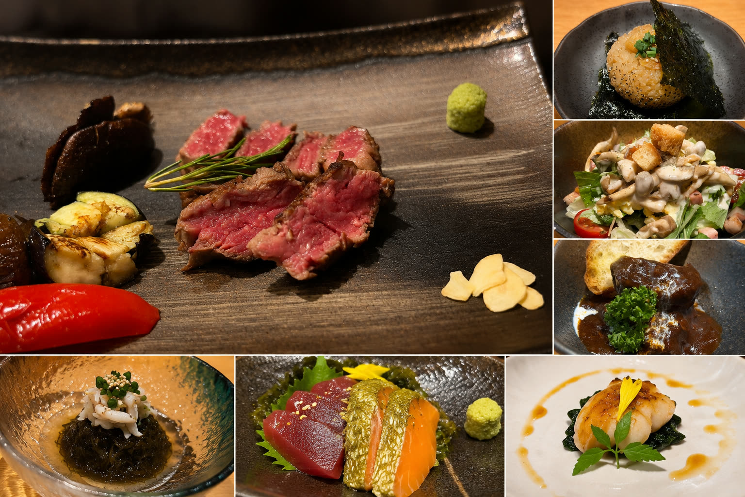 Teppan Gosen — an example of the chef&rsquo;s tasting course