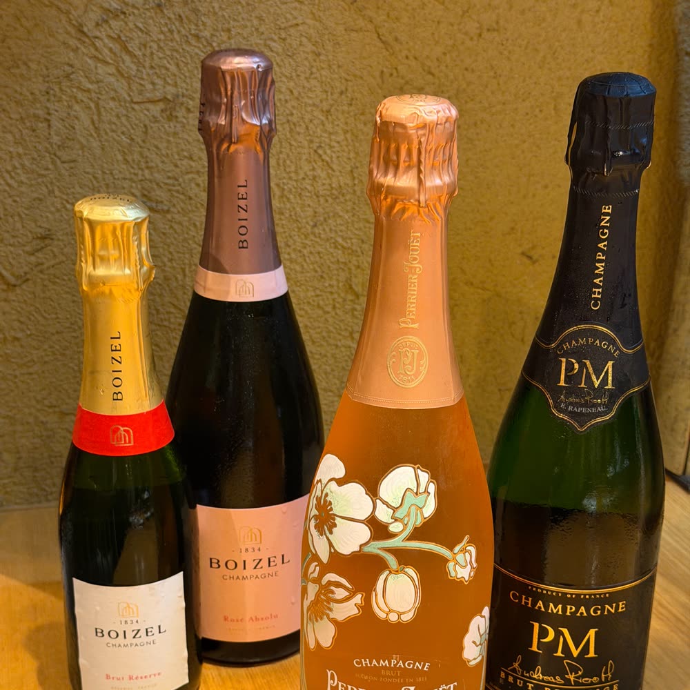 A selection of champagne