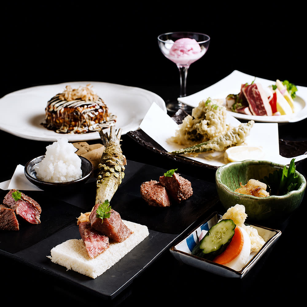 A course, plated